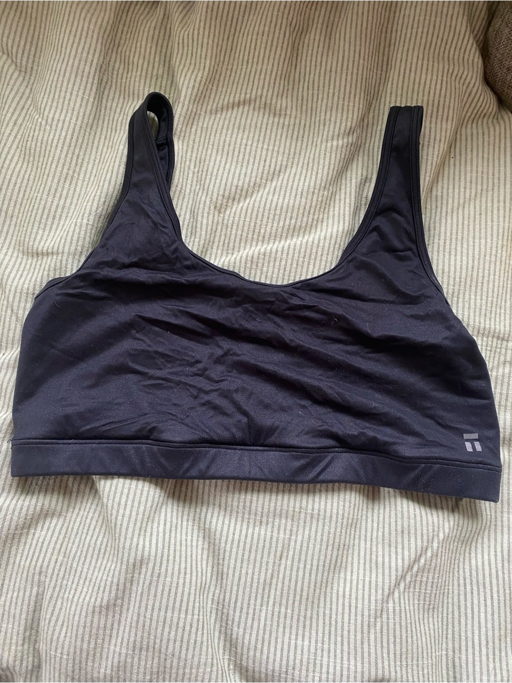 Tommy John Women's Black Sports Bralette - Performance Comfort, Size M